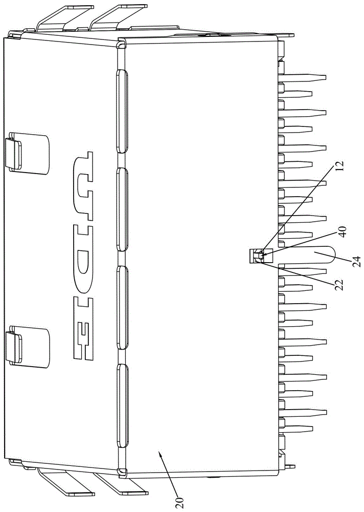 RJ45贴片电容端子无需焊接接地结构的制作方法