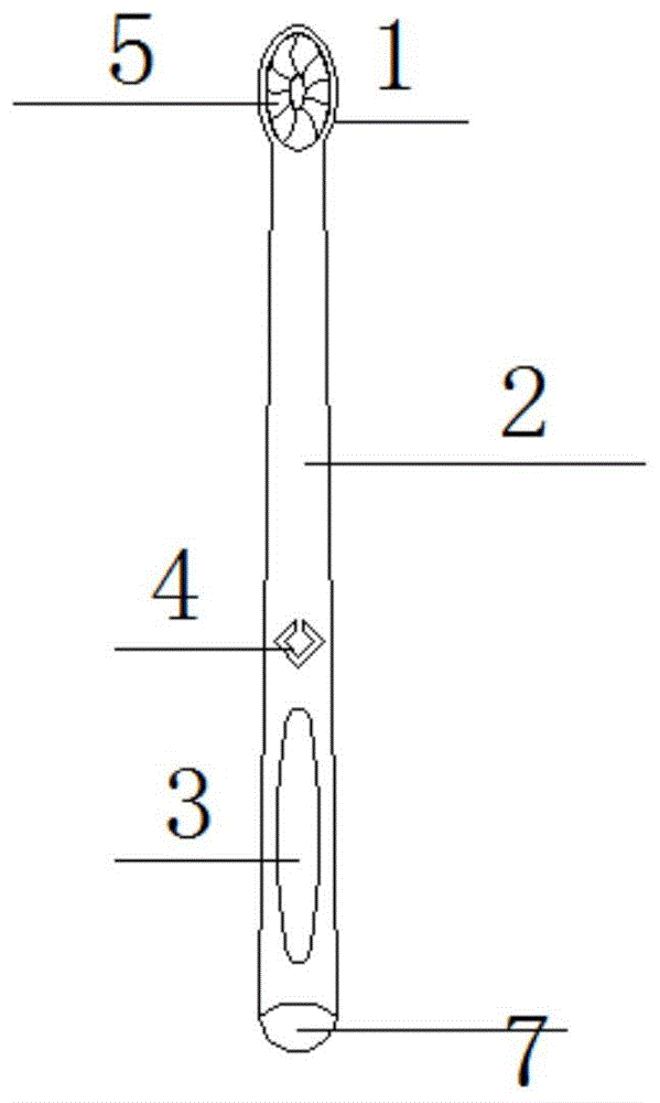 一种具有梅花形刷毛孔的新式牙刷的制作方法