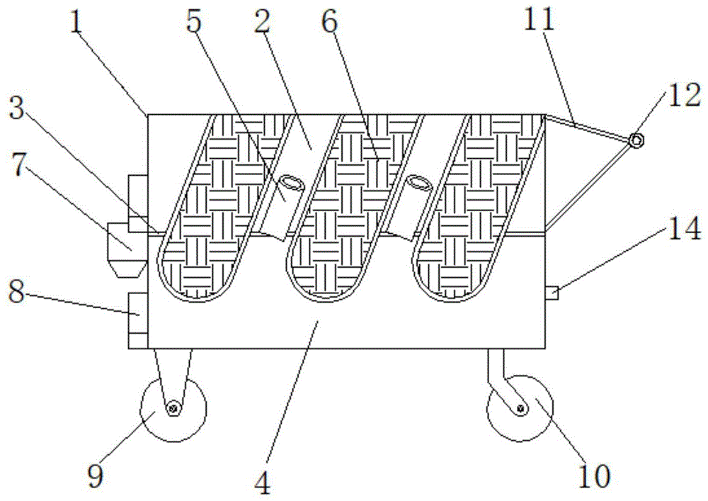 一种便于分类整理的体育教学用器材收纳装置的制作方法