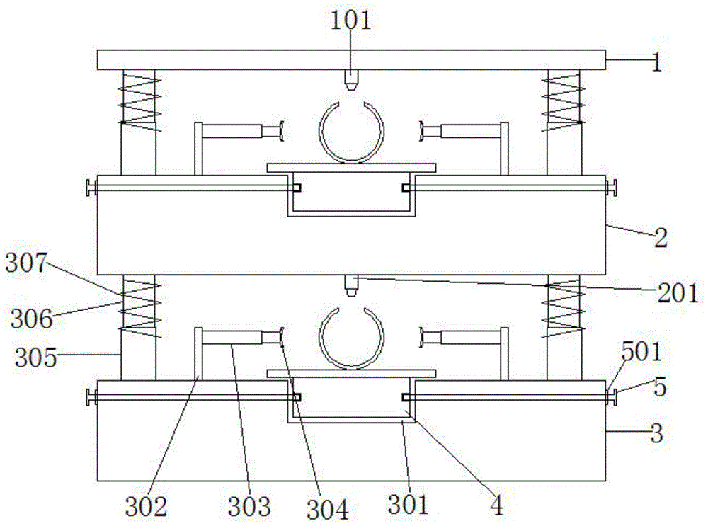 一种立式双层不同规格的钢管模具的制作方法