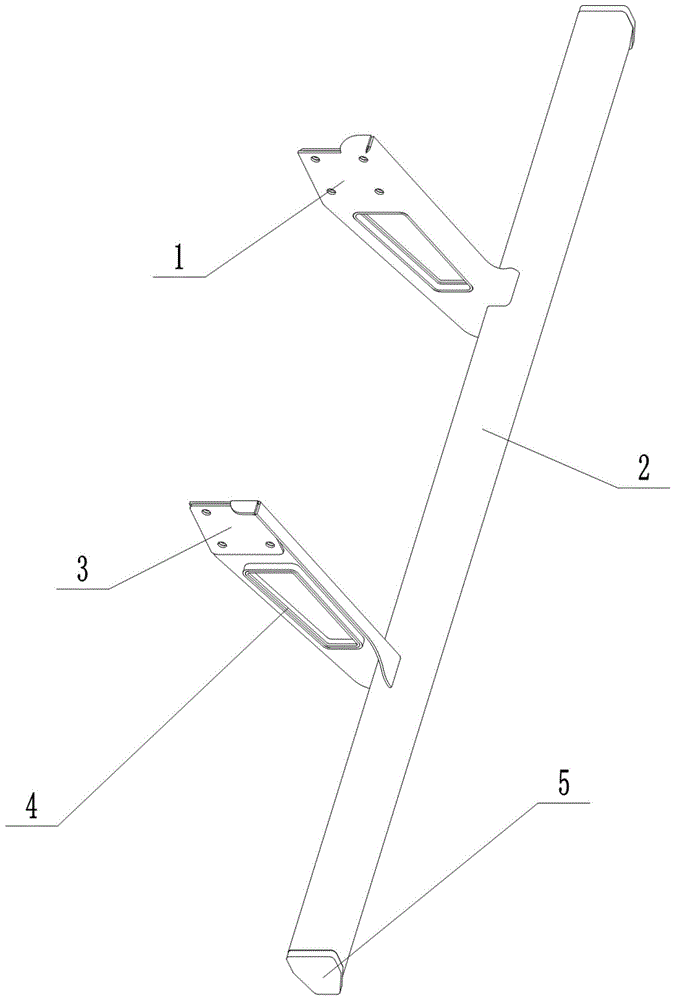 一种连接稳固挂车后杠的制作方法