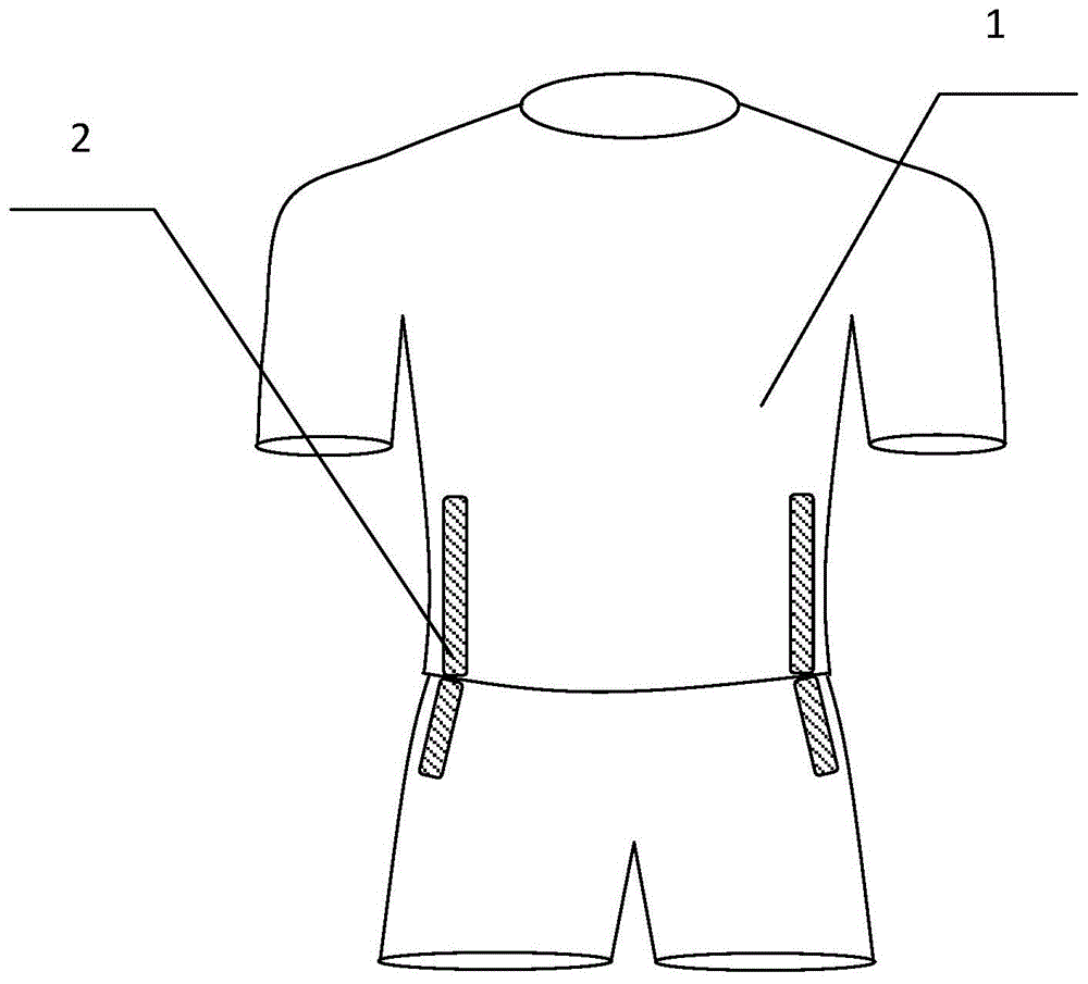 一种用于羽毛球发球训练的运动服的制作方法