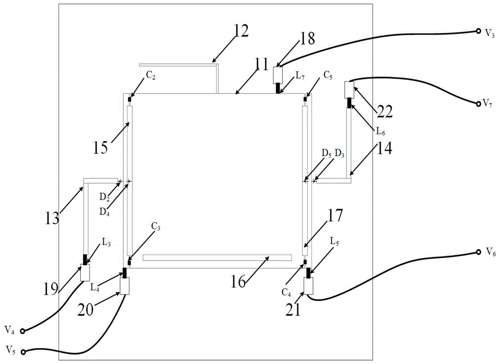 一种三频极化可重构单馈贴片天线的制作方法