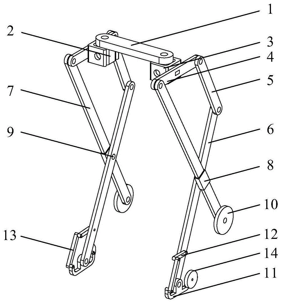 一种具有双足/四轮/四足运动模式的可重构足式机器人的制作方法