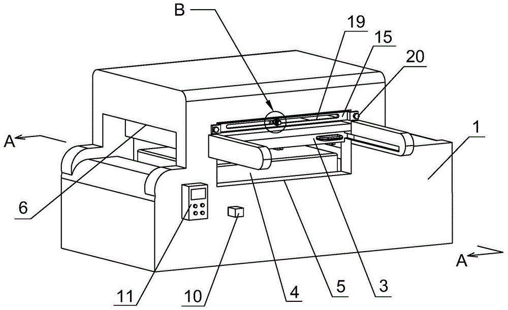 一种自带刀板弯曲度检测装置的模切机的制作方法
