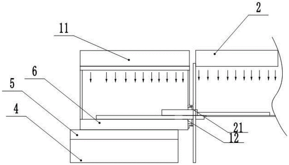 一种用于运料车和隔离罩的对接结构的制作方法