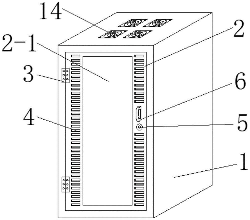 一种强对流风冷散热型的配电柜柜体结构的制作方法