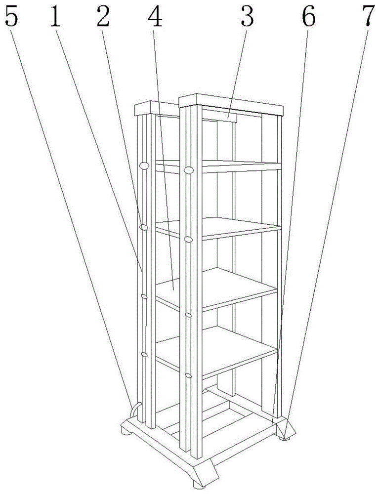 一种户外配电箱机架连接结构的制作方法