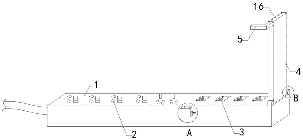 一种多功能折叠USB插线板的制作方法