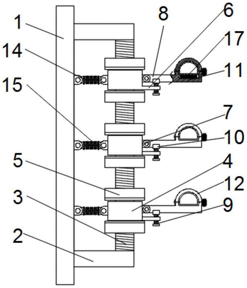 一种可调节的通信工程施工用电缆支架的制作方法