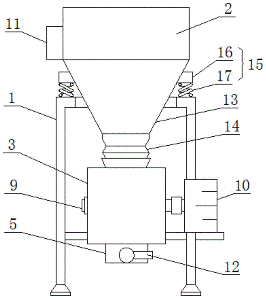 一种磁芯生产加工用旋转压机上料装置的制作方法