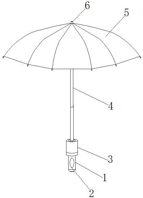 一种伞套一体式的防雨伞具的制作方法