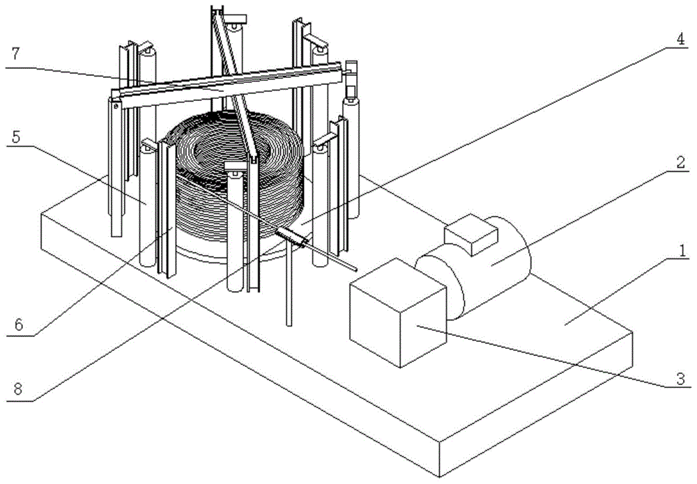 矿用钢绞线自动转盘机的制作方法
