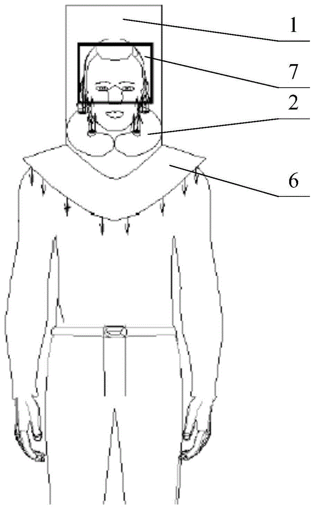 一种颈固式免洗消医用防护头罩的制作方法