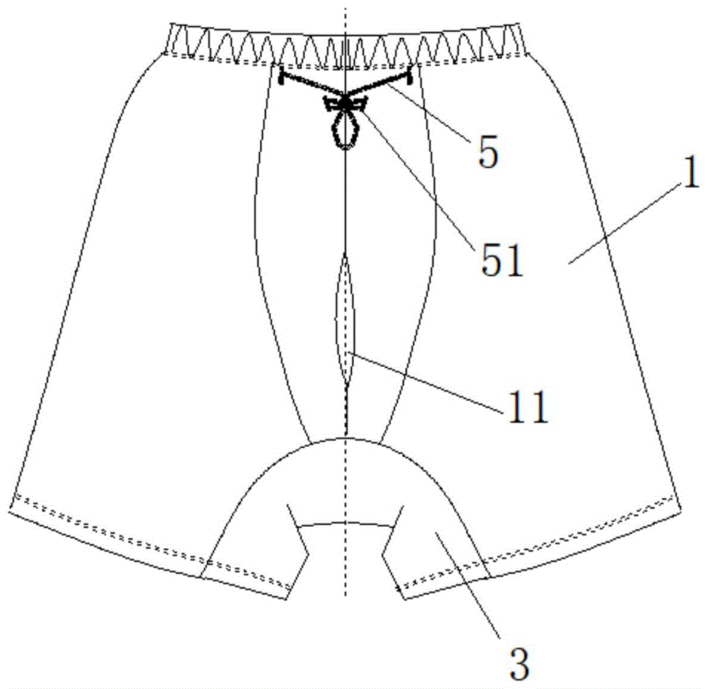 一种男士防漏裤的制作方法