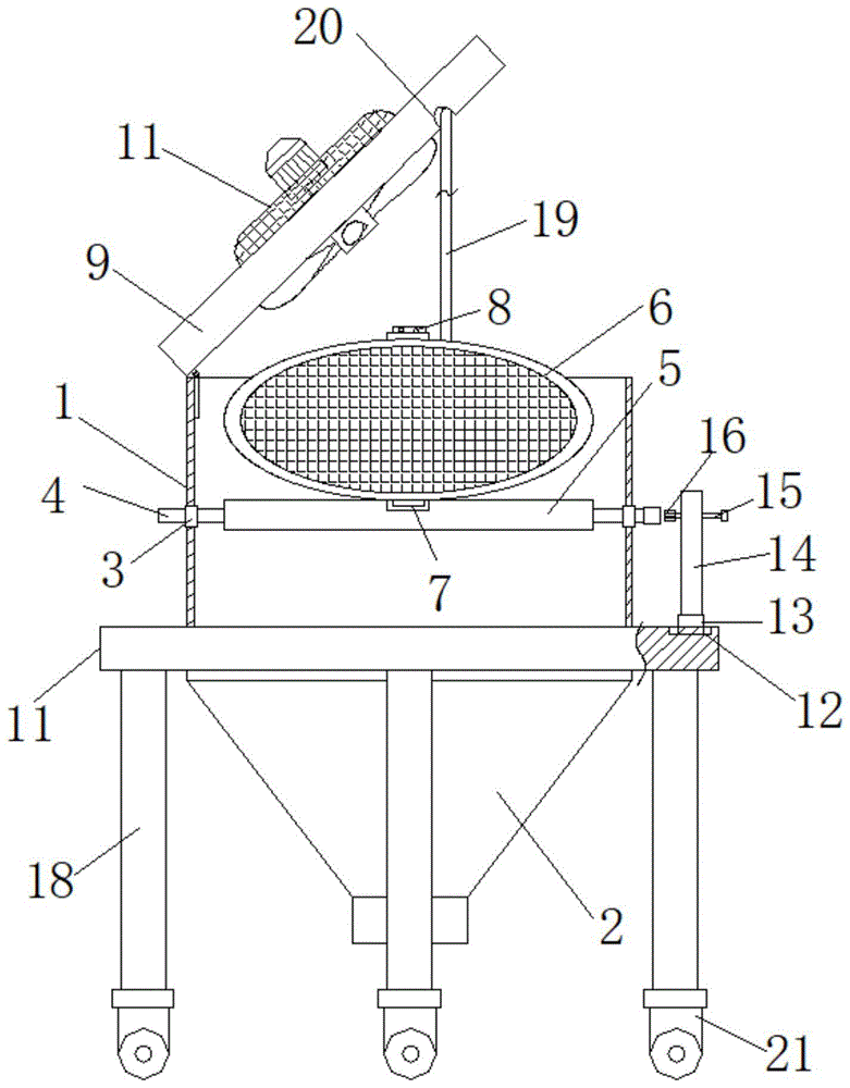 一种小茴香薄片制备用均匀吹风装置的制作方法