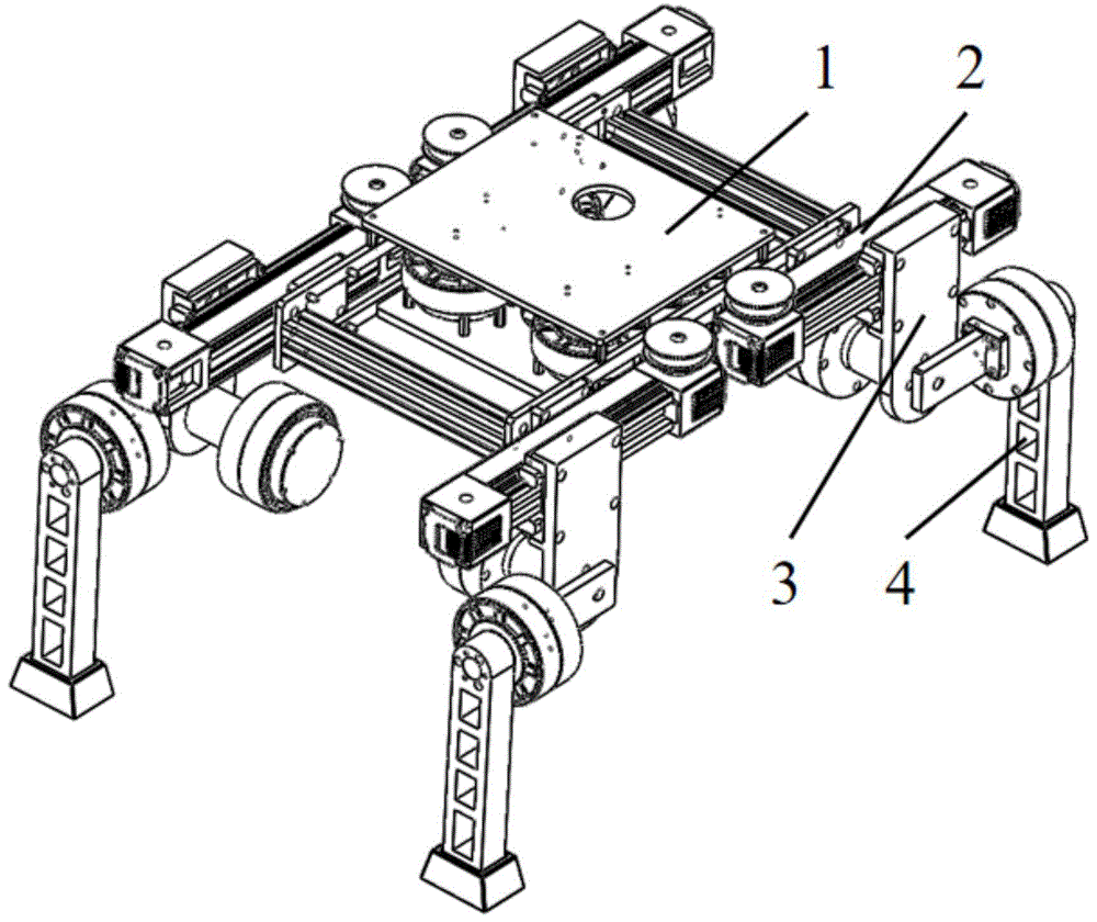 一种水平关节四足机器人的制作方法