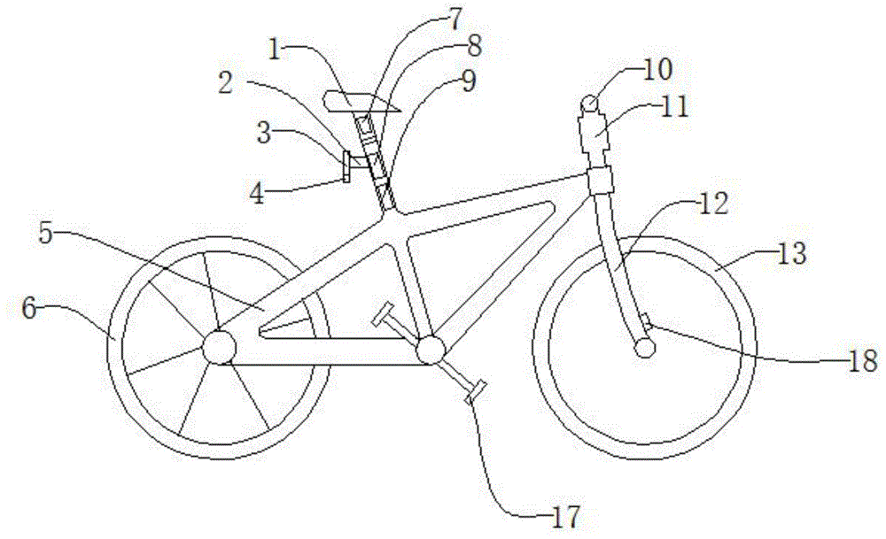 一种用于自行车的安全装置的制作方法