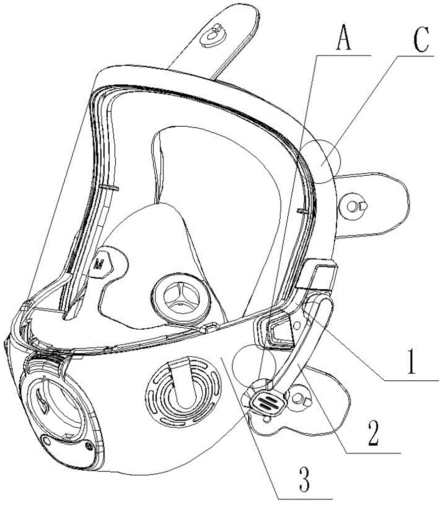 一种新型旋转式压触耳骨的全面罩骨传导耳机的制作方法