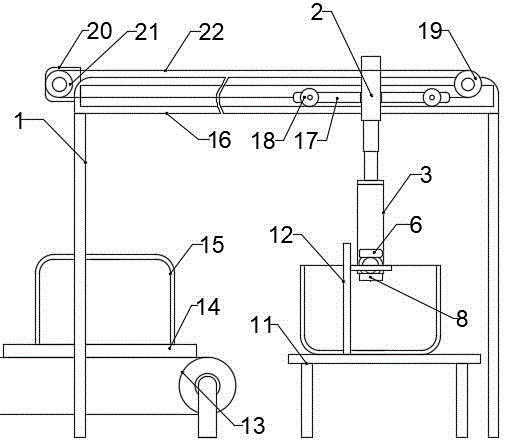 一种铸铁搪瓷炊具工件转移装置的制作方法