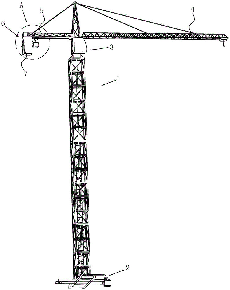 高稳定性塔式起重机的制作方法