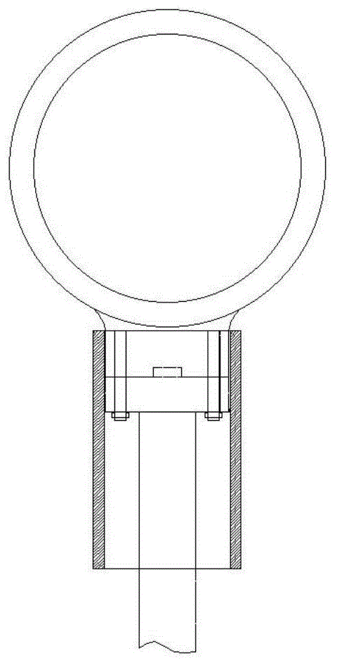 一种立磨垂直拉杆与保护套的连接结构的制作方法