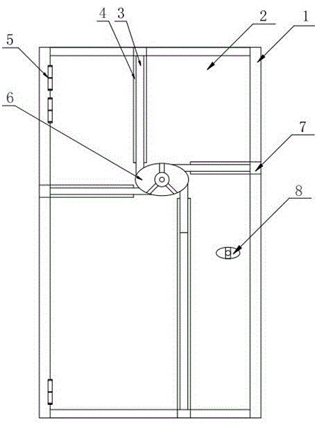 一种地铁风室手轮锁门的制作方法