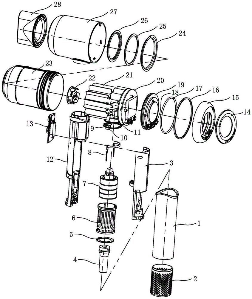 吹风机及其装配方法与流程