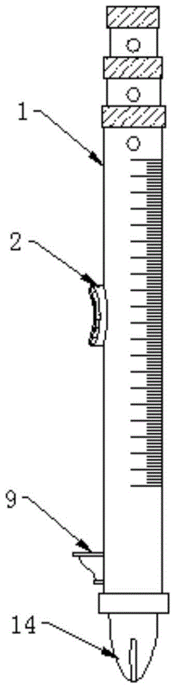 一种基于水准仪便于测量的高程杆的制作方法