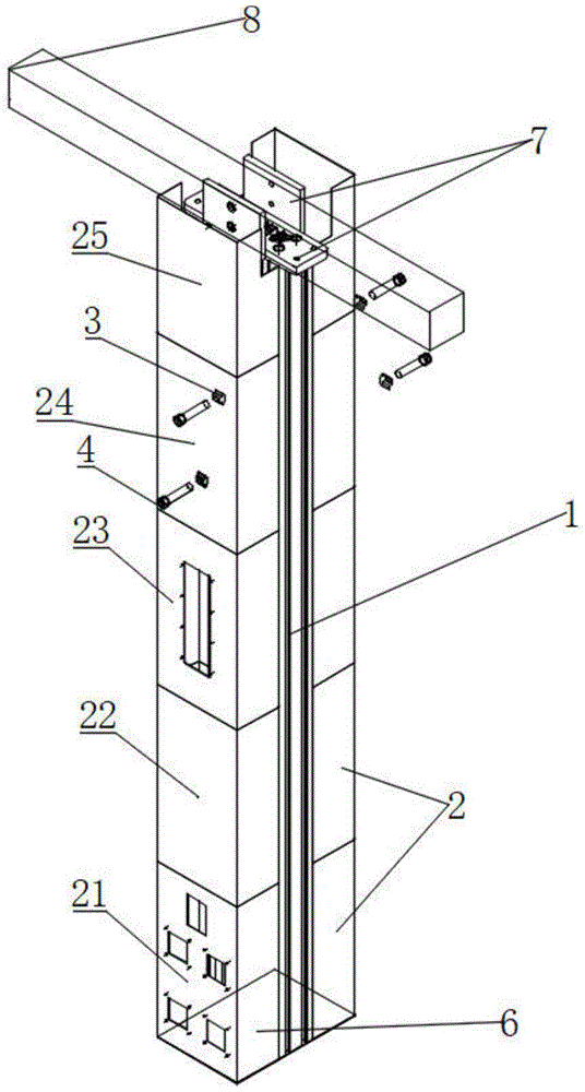 一种新型的悬吊功能柱的制作方法