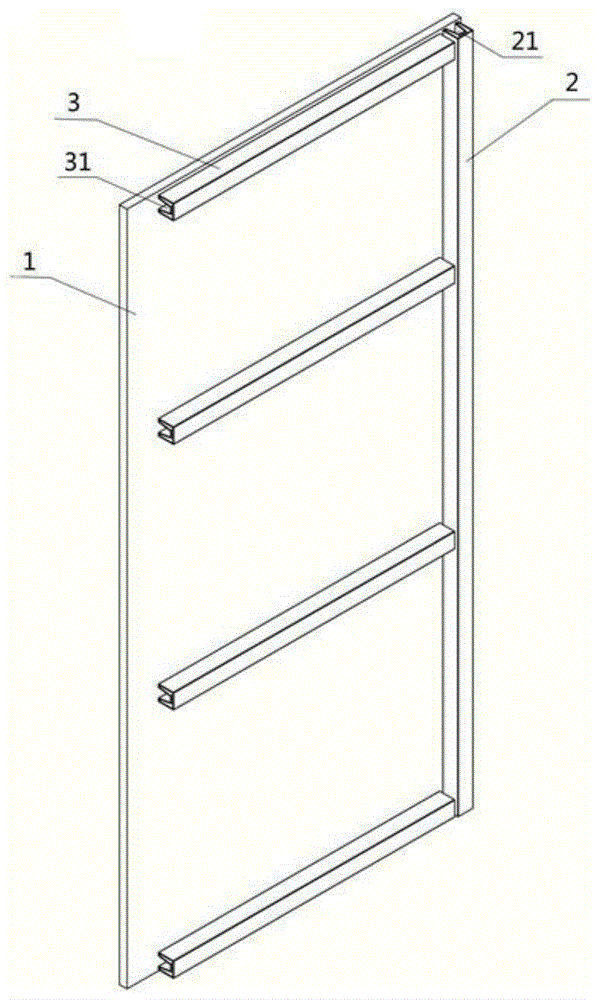 一种抗变形柜门及包含有该柜门的柜子的制作方法