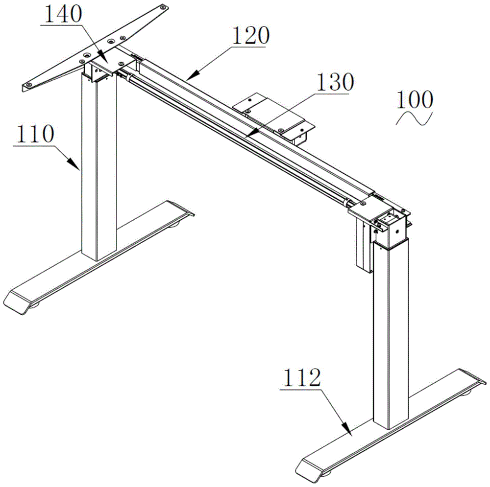 一种可折叠的升降桌架的制作方法