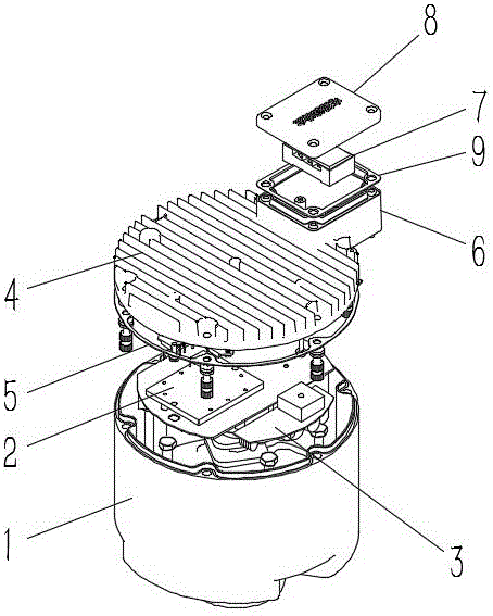 一种浮筒增氧机用连接杆支座密封结构的制作方法