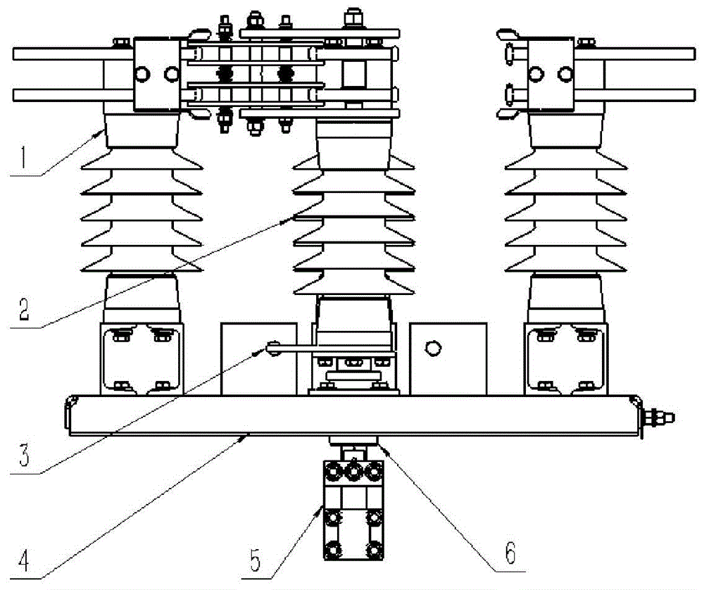 一种水平打开型户外直流三工位高压隔离开关的制作方法