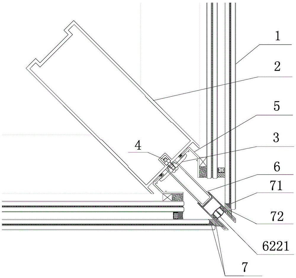 一种隐框玻璃幕墙的转角密封结构的制作方法