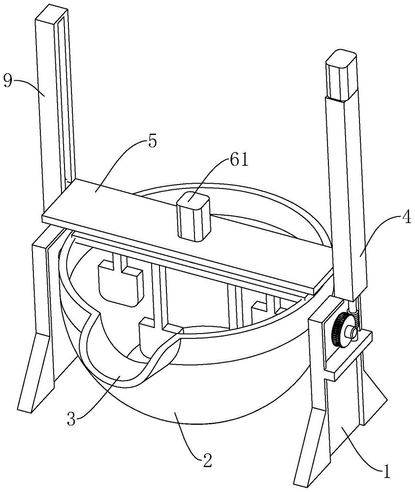 一种搅拌装置可升降的卤锅的制作方法