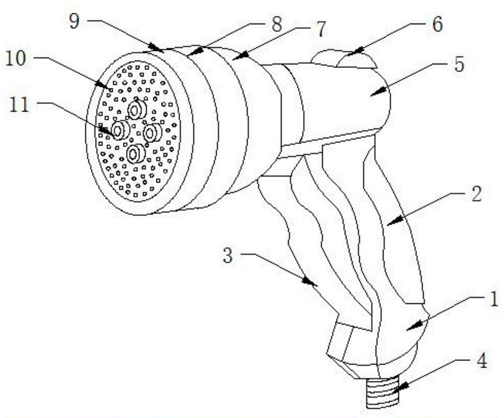 一种喷水量稳定的园林用花洒的制作方法