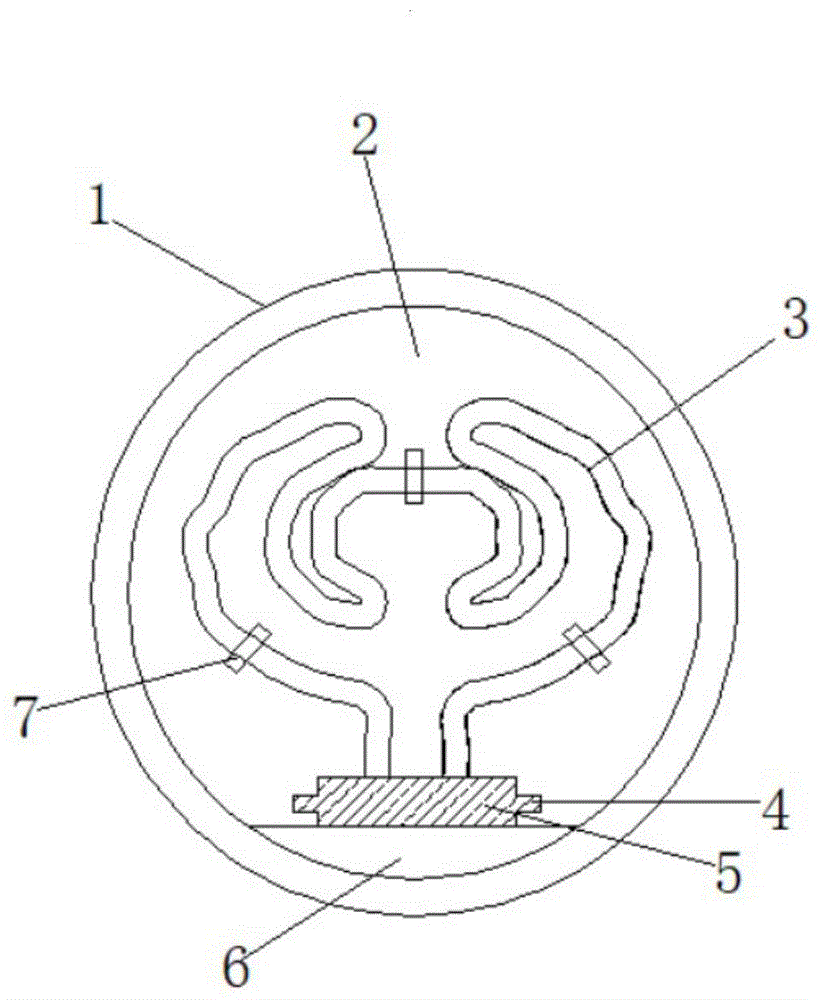 一种煎饼不锈钢电热管的均匀热传导结构的制作方法