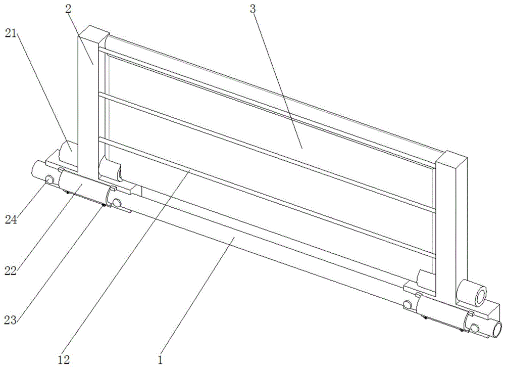 一种装配式建筑用防坠护栏的制作方法