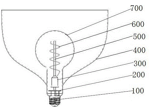 一种LED罩中球灯的制作方法
