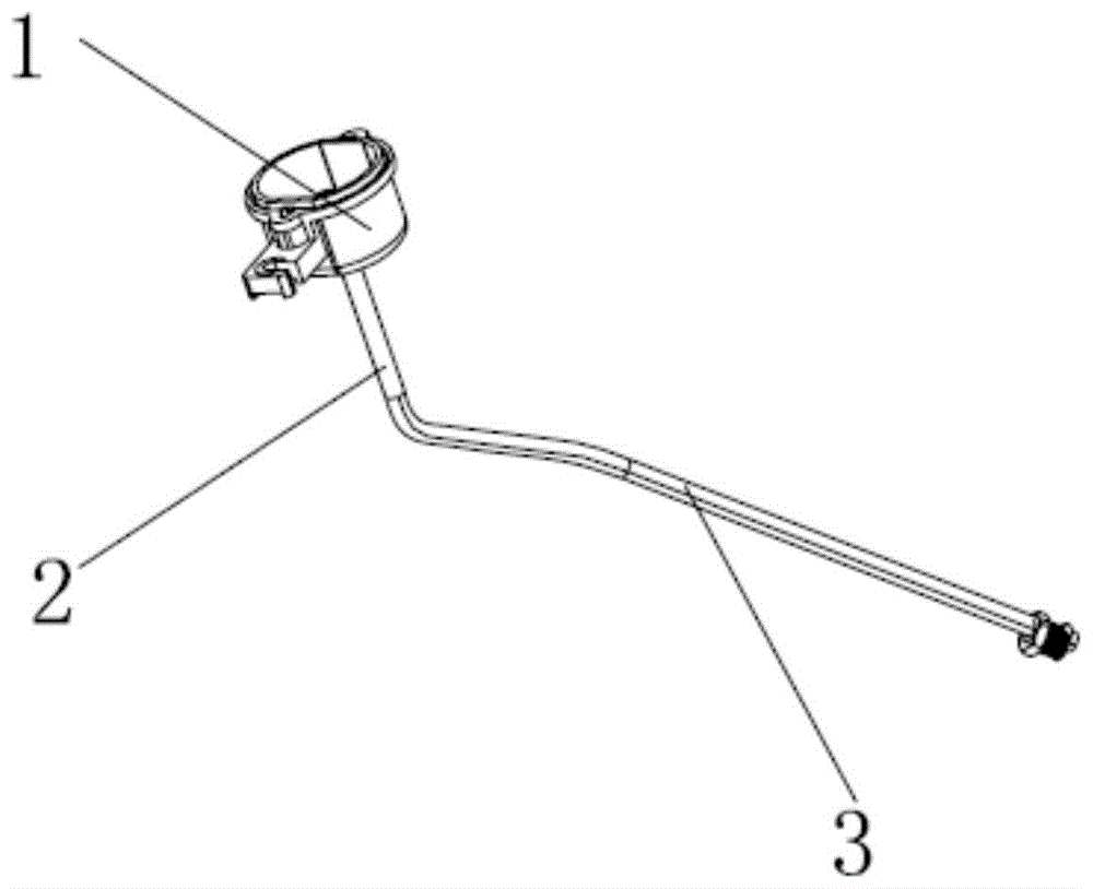 一种炉头座的进气管连接结构的制作方法