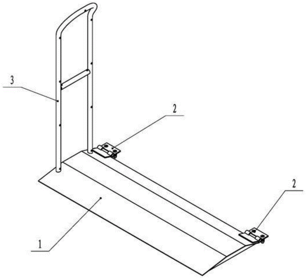 一种施工升降机小翻板门的制作方法