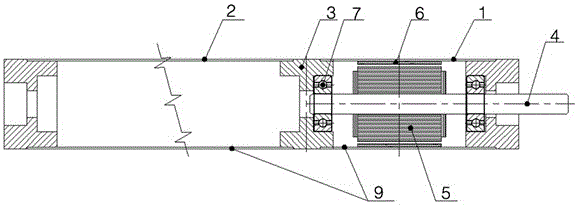 任意长度拼接式的电动滚筒结构的制作方法