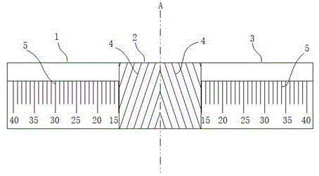 瞳距测量尺的制作方法