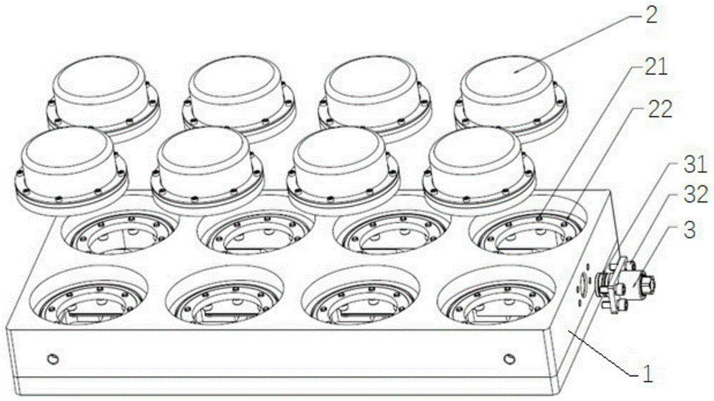 一种光纤水听器共形阵列模块的制作方法