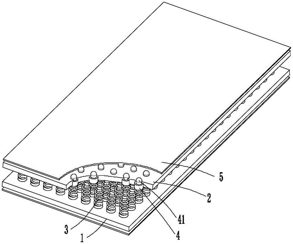 一种柔性3D支撑弹簧床垫的制作方法