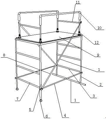 一种新型房屋建筑用脚手架的制作方法