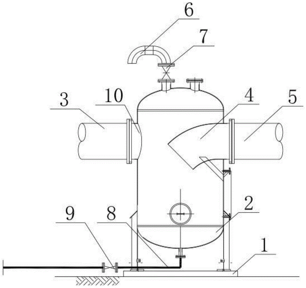 立式防倒吸气水分离器的制作方法