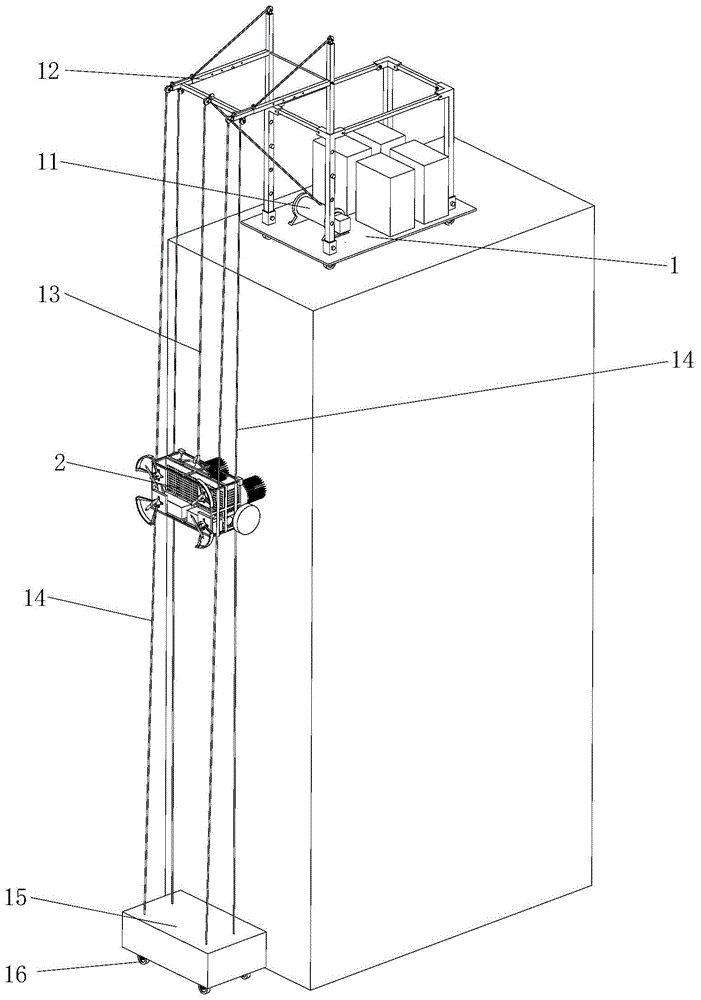 非接触式软导轨高空外墙清洁机的制作方法