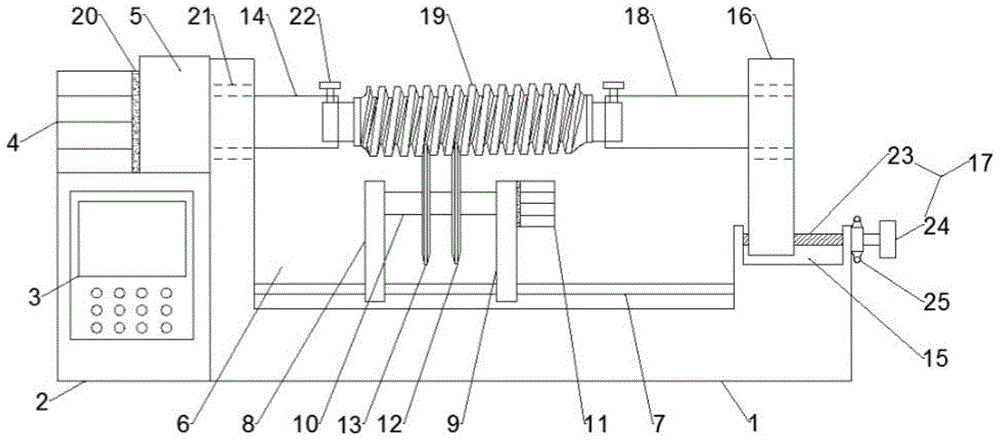 一种减速机蜗杆螺纹槽抛光装置的制作方法